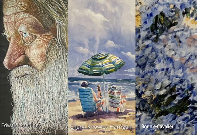 Collage of paintings promoting the Art Gallery Exhibit